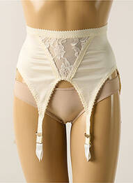 Corset/jartieră efect material satinat bej EXTASE femeie