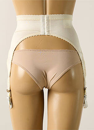Corset/jartieră efect material satinat bej EXTASE femeie