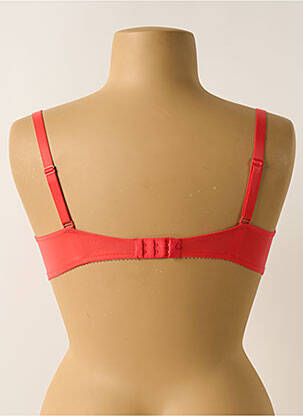 Sutien efect material satinat top sutien modelat portocalie CONTURELLE femeie