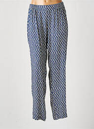 Pantalon drept țesătură crep albastru GRIFFON femme