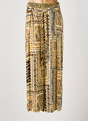 Pantalon drept buzunare galben PAUL BRIAL femme