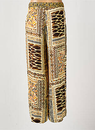 Pantalon drept buzunare galben PAUL BRIAL femeie