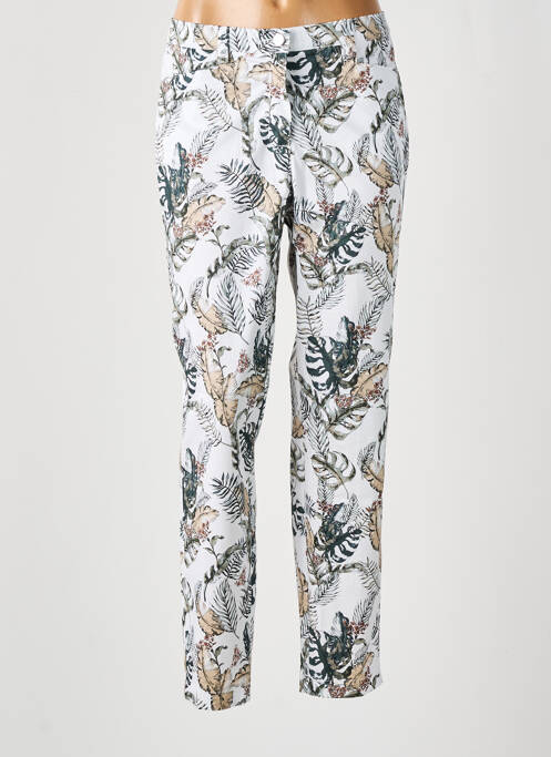 Pantalon slim alb ADELINA BY SCHEITER femeie