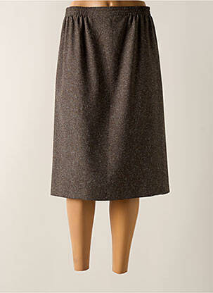 Fustă midi maro GRIFFON femeie