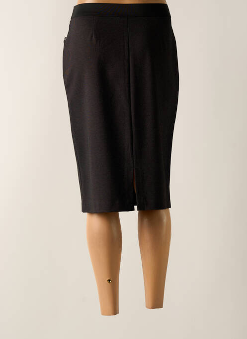 Fustă midi talie cu cleme negru TELMAIL femme