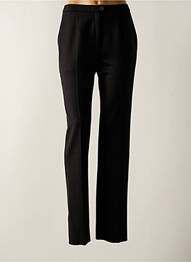 Pantalon drept țesătură poplin mărime normală negru KARTING femme