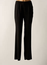 Pantalon drept țesătură poplin mărime normală negru CHRISTIAN MARRY femme