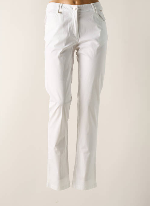 Pantalon slim alb AGATHE & LOUISE femeie