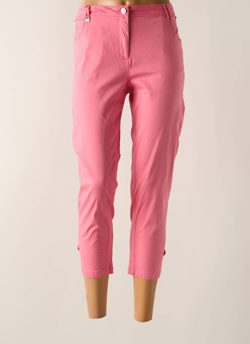 Pantalon trei sferturi roz AGATHE & LOUISE femeie