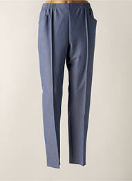 Pantalon drept talie elastică mărime normală albastru GRIFFON femme