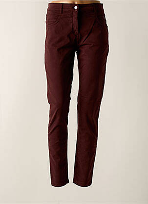 Pantalon slim maro DELAHAYE femeie