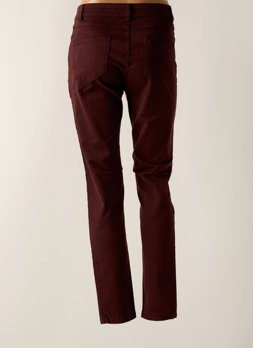 Pantalon slim maro DELAHAYE femeie