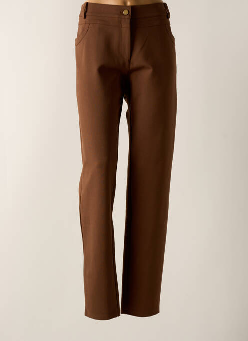Pantalon drept maro PAZ TORRAS femeie