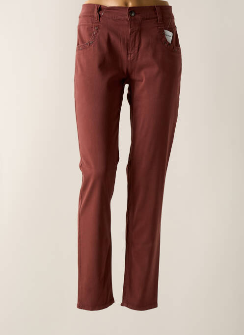 Pantalon slim maro ANNA MONTANA femeie