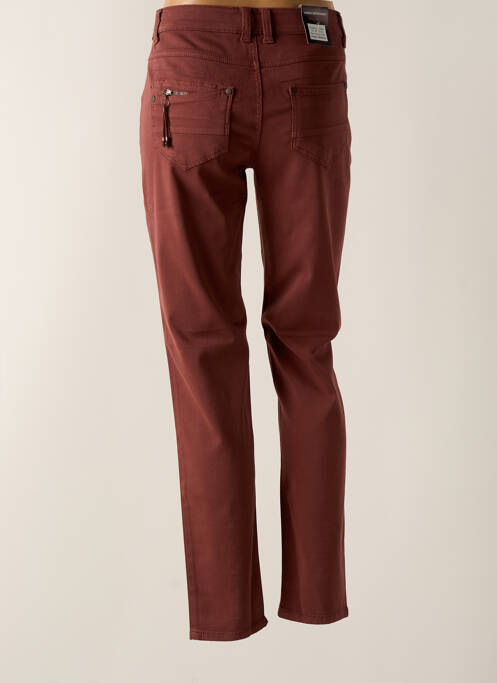 Pantalon slim maro ANNA MONTANA femeie