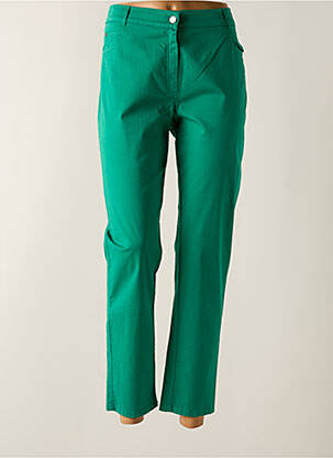 Pantalon slim verde GUY DUBOUIS femeie