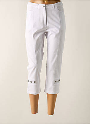 Pantalon trei sferturi alb CHRISTIAN MARRY femeie