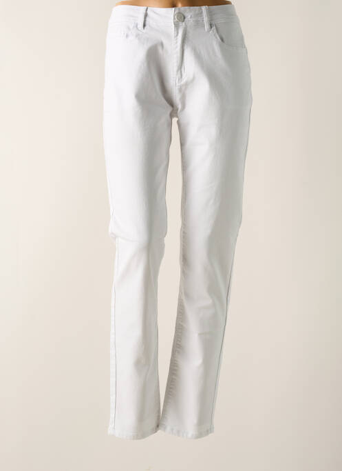 Pantalon slim alb GRIFFON femeie