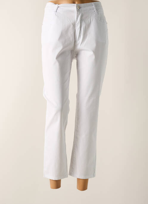 Pantalon 7/8 alb I.QUING femeie