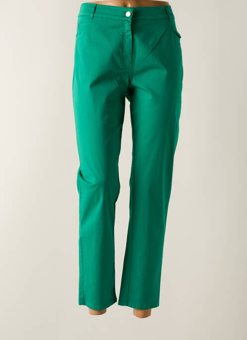 Pantalon slim verde GUY DUBOUIS femeie