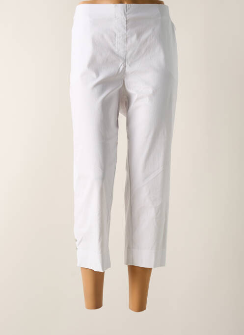 Pantalon trei sferturi alb ADELINA BY SCHEITER femeie