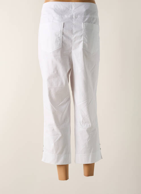 Pantalon trei sferturi alb ADELINA BY SCHEITER femeie
