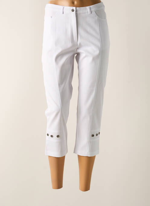 Pantalon trei sferturi alb CHRISTIAN MARRY femeie