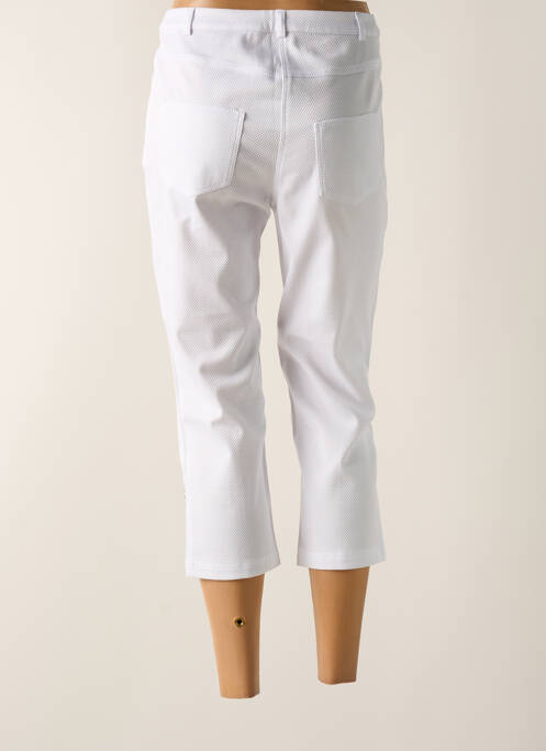 Pantalon trei sferturi alb CHRISTIAN MARRY femeie