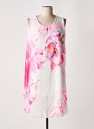 Rochie midi roz COULEURS DU TEMPS femeie