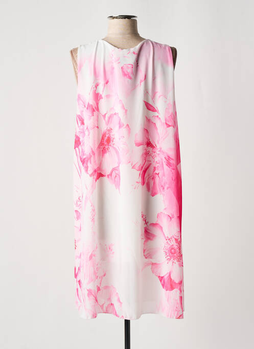 Rochie midi roz COULEURS DU TEMPS femeie