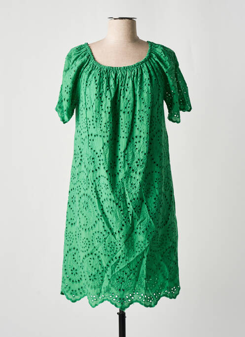 Rochie scurtă verde COULEURS DU TEMPS femeie