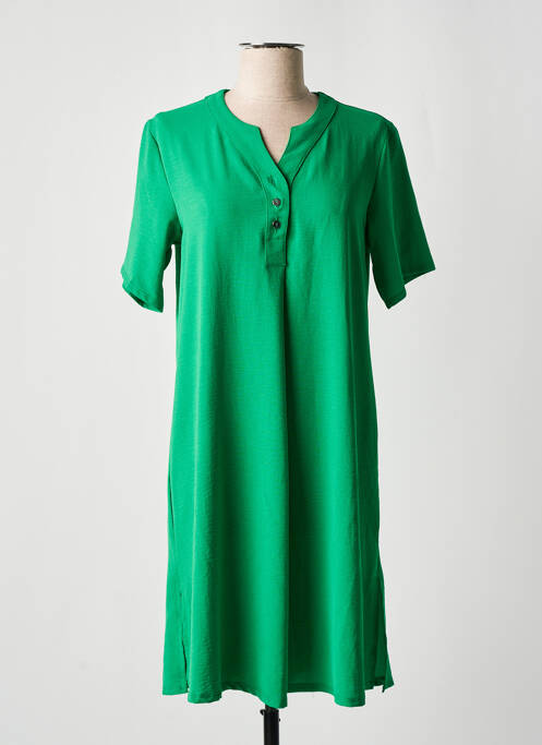 Rochie midi verde PLURIELLES femeie
