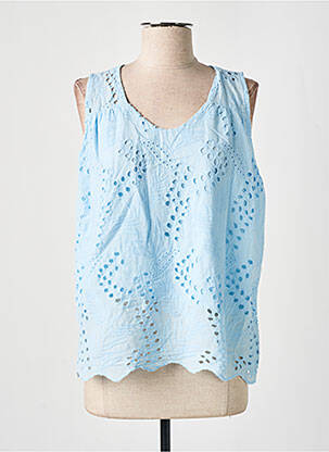 Top albastru COULEURS DU TEMPS femeie