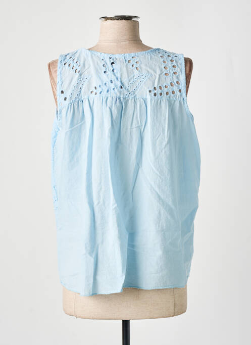 Top albastru COULEURS DU TEMPS femeie