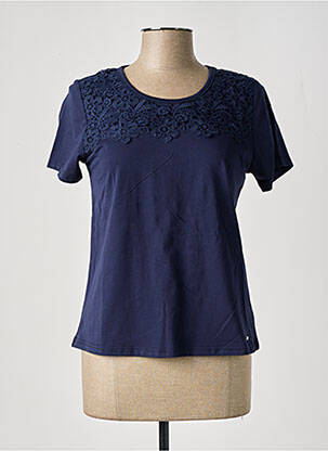 Tricou elasticitate mâneci scurte albastru MCM femeie