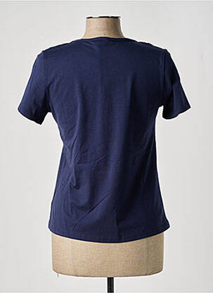 Tricou elasticitate mâneci scurte albastru MCM femeie