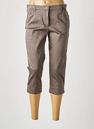 Pantalon trei sferturi gri CHRISTINE LAURE femeie