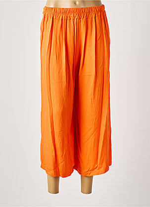 Pantalon trei sferturi portocaliu COULEURS DU TEMPS femeie