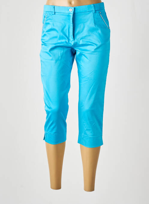 Pantalon trei sferturi albastru închis CHRISTINE LAURE femeie