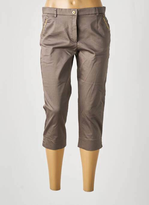 Pantalon trei sferturi gri CHRISTINE LAURE femeie