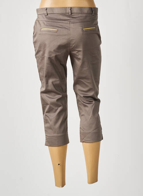 Pantalon trei sferturi gri CHRISTINE LAURE femeie