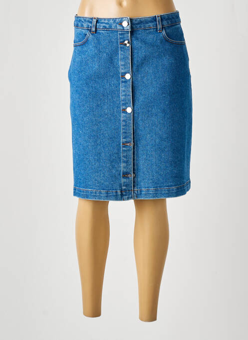 Fustă midi albastru GEVANA femeie