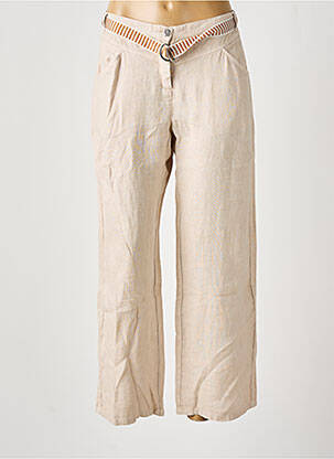 Pantalon larg bej DIPLODOCUS femeie