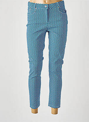 Pantalon 7/8 elasticitate mărime normală albastru GUY DUBOUIS femeie