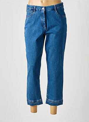 Blugi cu croială dreaptă albastru CHRISTINE LAURE femeie