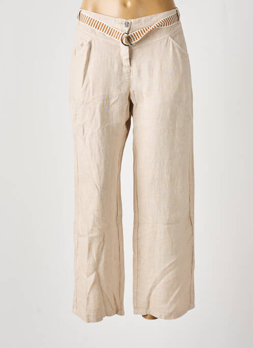 Pantalon larg bej DIPLODOCUS femeie