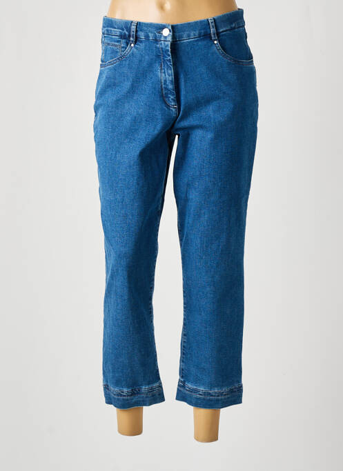Blugi cu croială dreaptă albastru CHRISTINE LAURE femeie