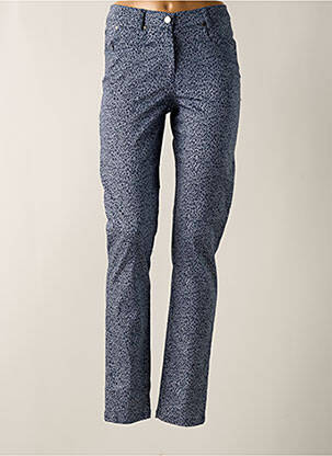 Pantalon slim buzunare albastru GUY DUBOUIS femeie