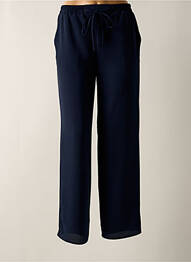 Pantalon drept talie elastică albastru GREGORY PAT femme