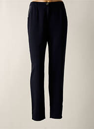 Pantalon drept țesătură crep mărime normală negru CHRISTINE LAURE femme